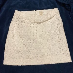 J CREW eyelet white shirt. Size 2.